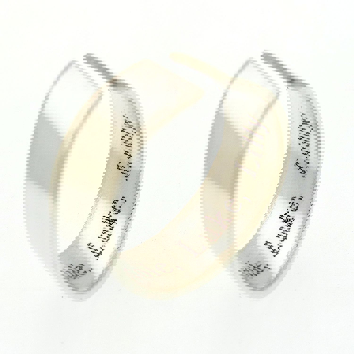 Hearts Ring - Custom Mom Gift, Personalized Sterling Silver Adjustable Ring