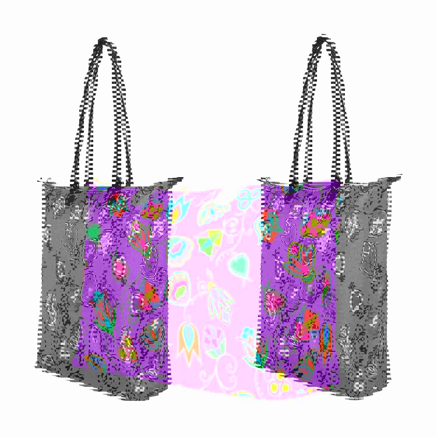 Indigenous Paisley Dark Orchid Single-Shoulder Lady Handbag