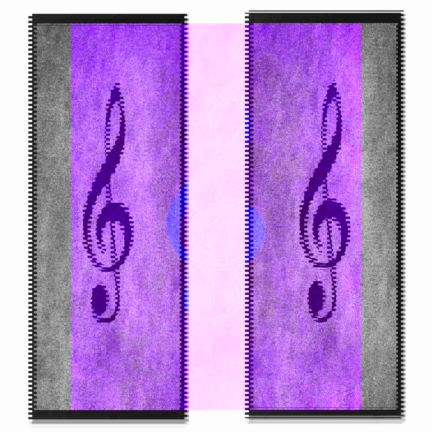 Treble Music Purple Canvas Print Pictures Frames for Office & Home Décor Wall Art