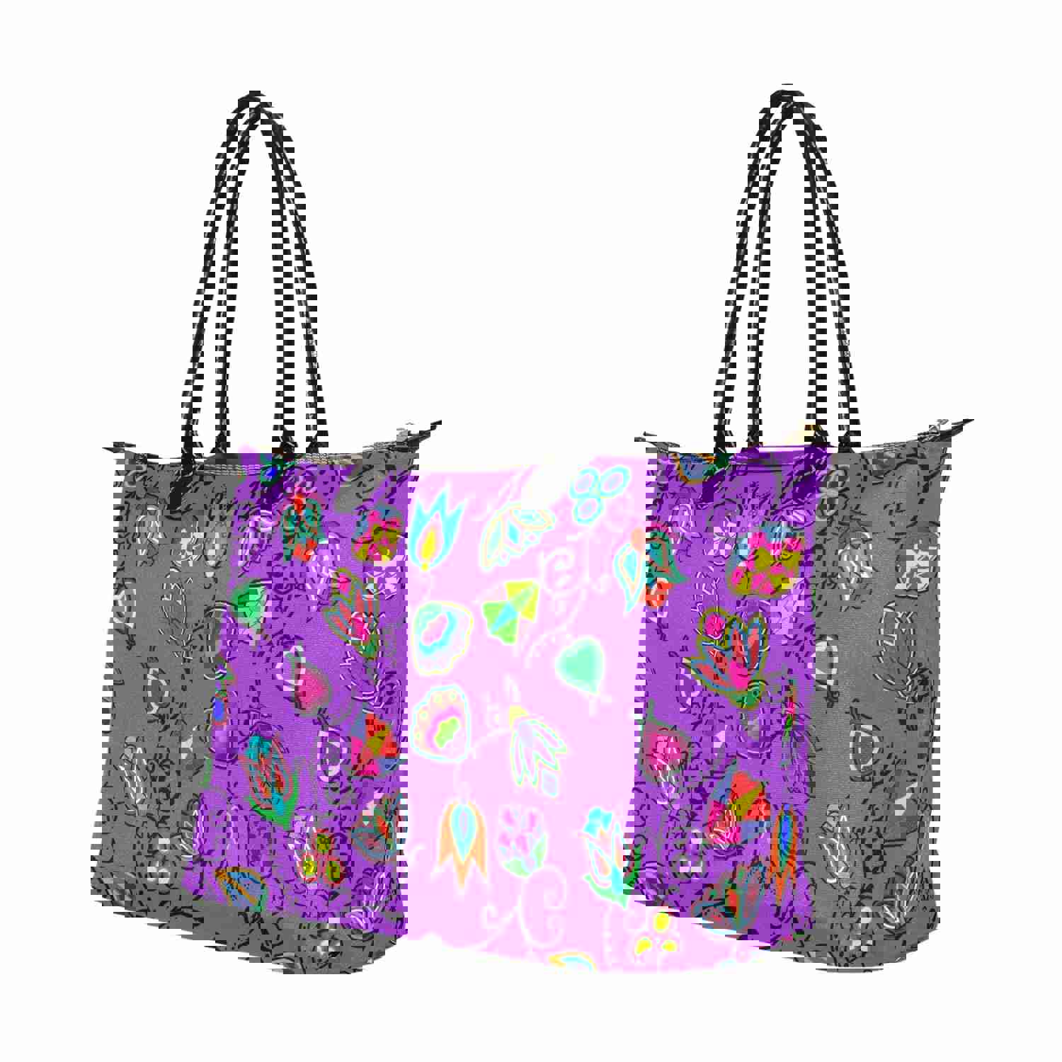 Indigenous Paisley Dark Orchid Single-Shoulder Lady Handbag