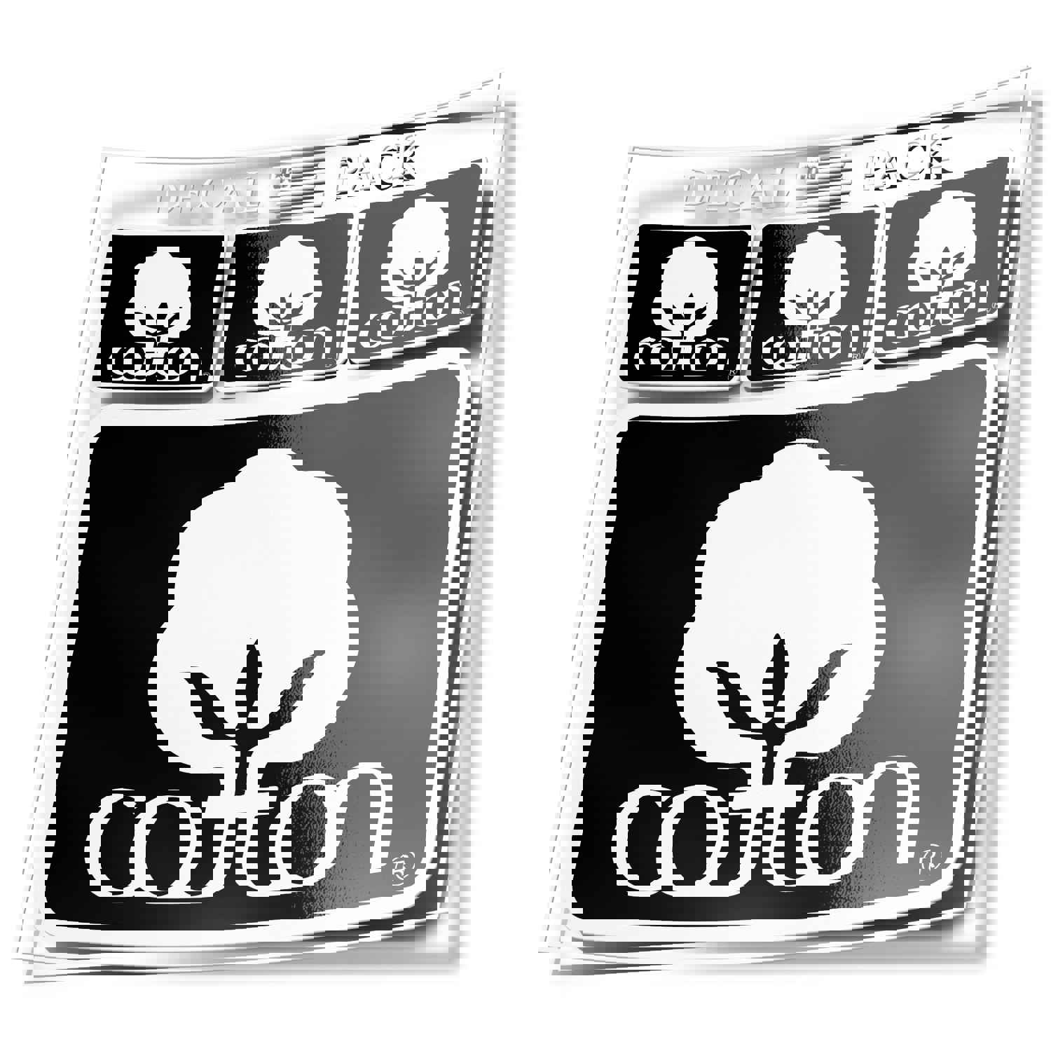 Premium Cotton Decal Pack of 4 Stickers for Trucks and Farm Vehicles