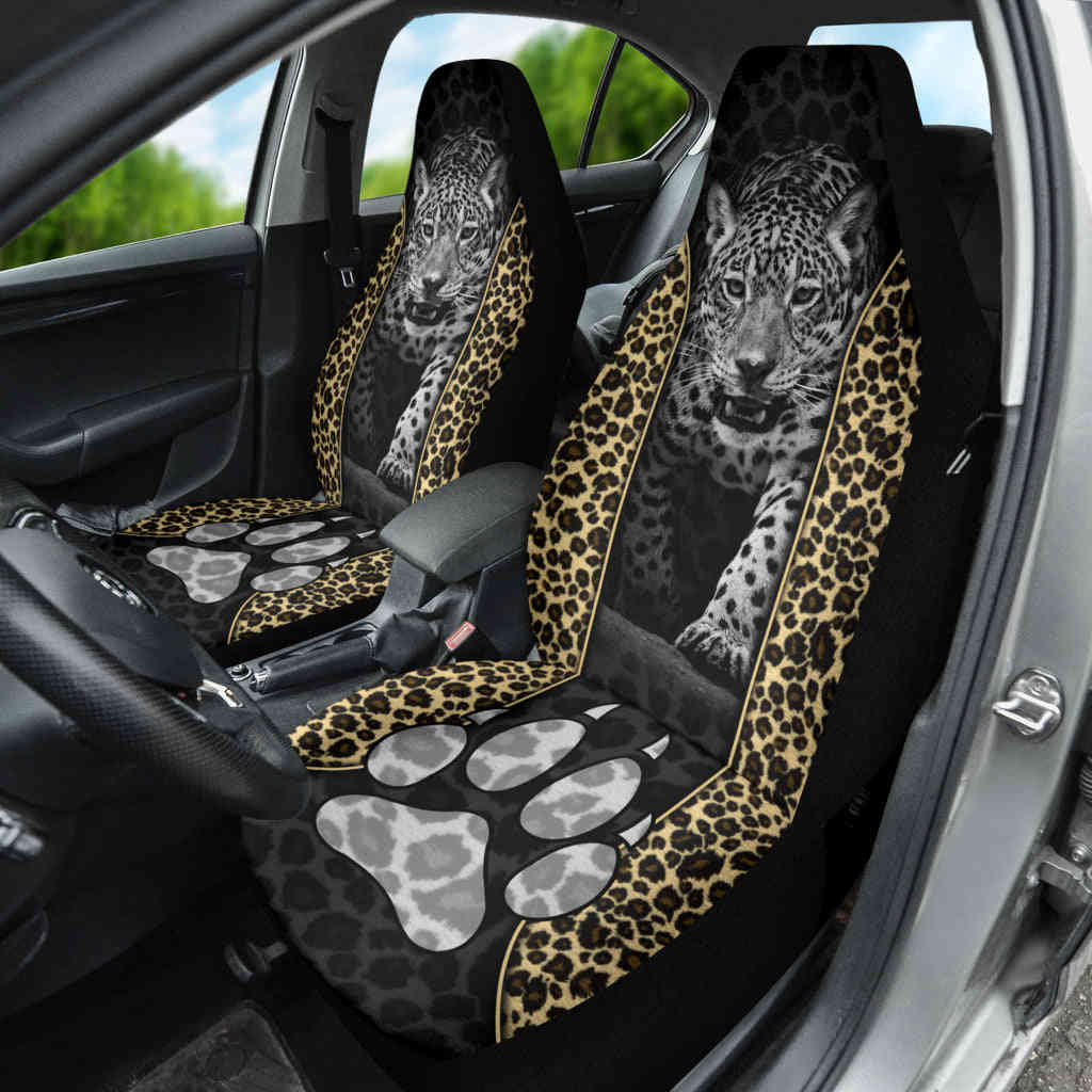 Leopard Skin Wild Car Seat Covers - Premium Car Interior Accessories