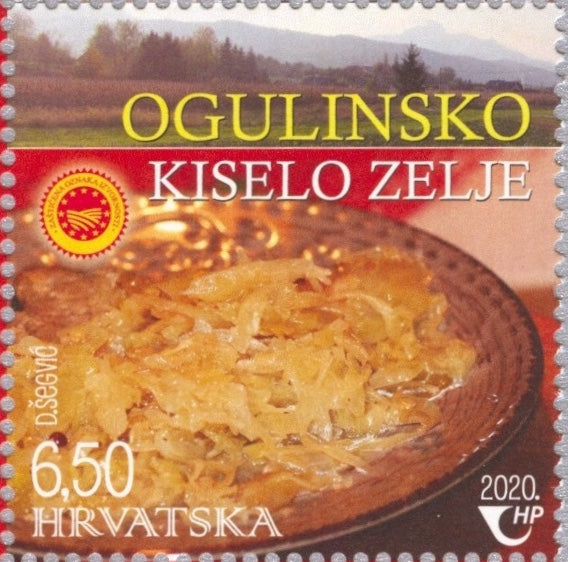 2020 Protected Croatian Foods Stamp Set (MNH) - 3 Designs