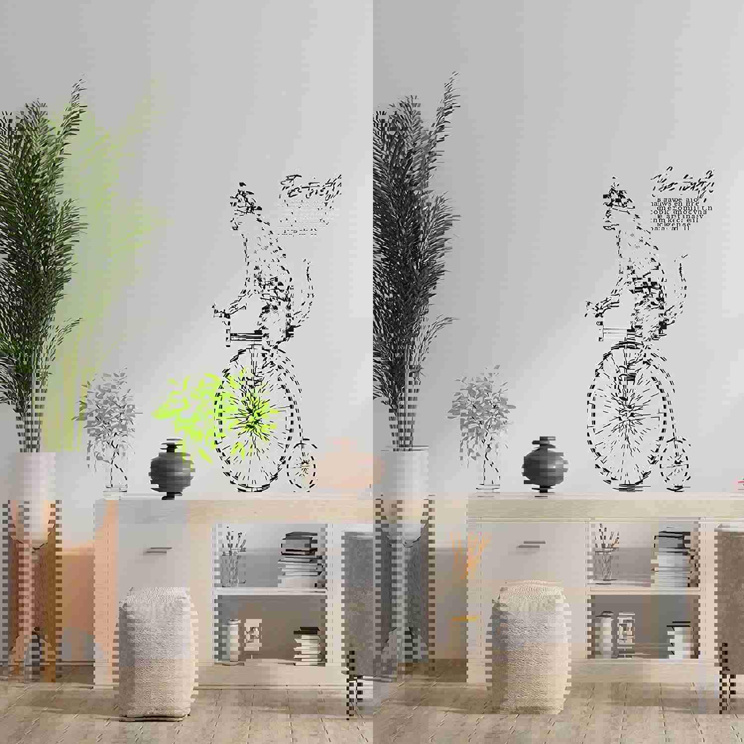 Animal Life Quote Vinyl Wall Sticker Decal - Truth Cat Bike Cats Motivation Quote