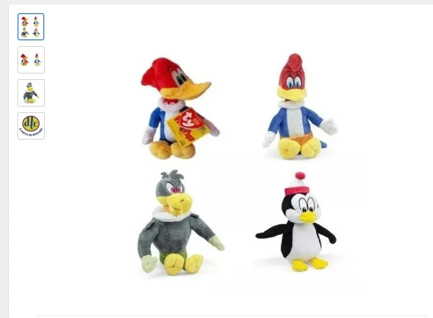 Personal Shopper | Buy from Brazil - Ty Beanie Babies Pica Pau Plush Toys - 10 Kits (DDP)