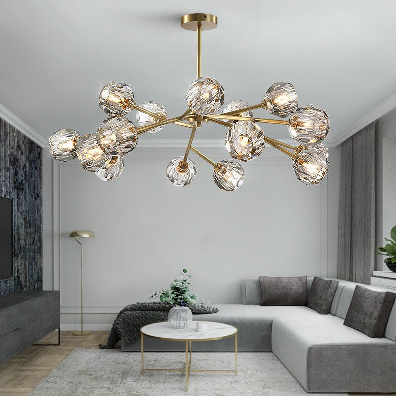 MIRODEMI® Luxury Crystal LED Chandelier for Dining Room, Kitchen, Living Room