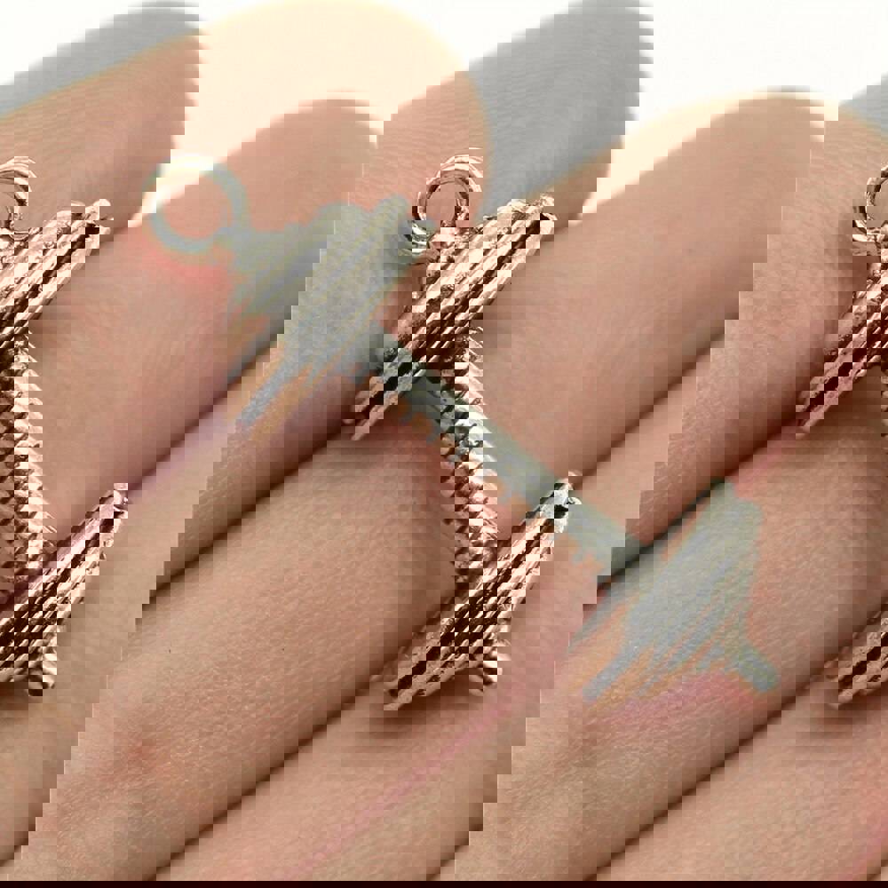 WYSIWYG 4pcs 34x11x11mm Barbell Charms Antique Silver Color Pendant Charms Jewelry Findings