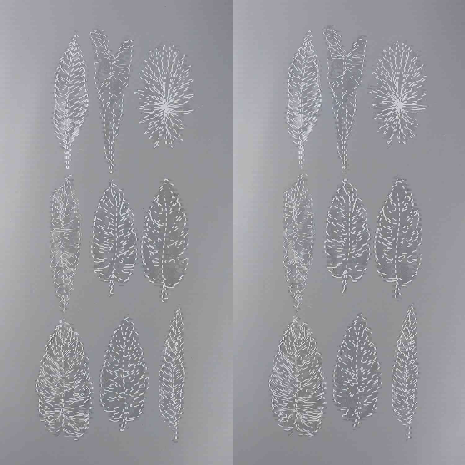 Craspire 9Pcs Leaf Colorful Suncatcher Rainbow Prism Electrostatic Glass Stickers