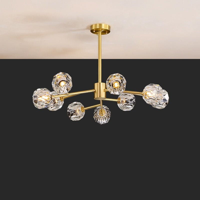 MIRODEMI® Luxury Crystal LED Chandelier for Dining Room, Kitchen, Living Room