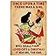 Black Cat Knowledge Tin Sign - Vintage Kitchen Decor Metal Poster for Home & Bar