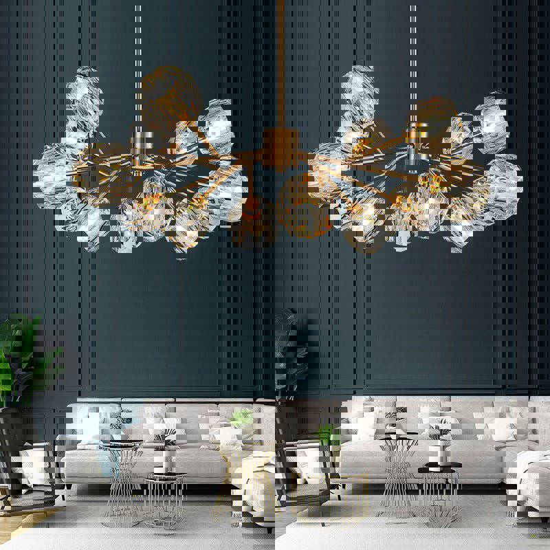 MIRODEMI® Luxury Crystal LED Chandelier for Dining Room, Kitchen, Living Room