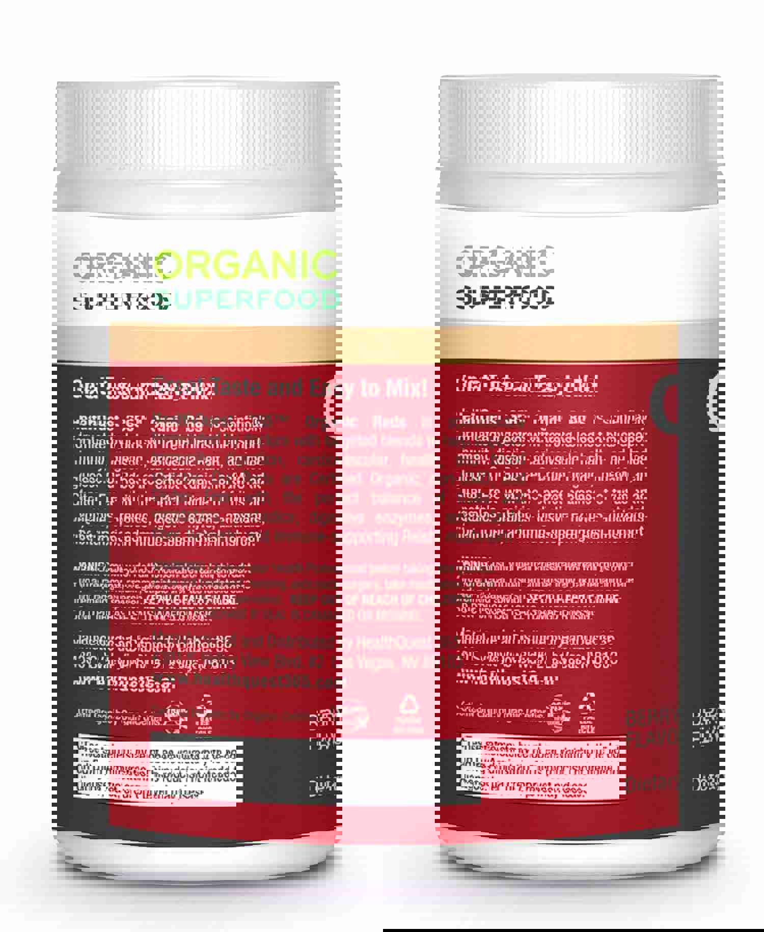 Organic Reds Health Quest 365 - 6 Bottles