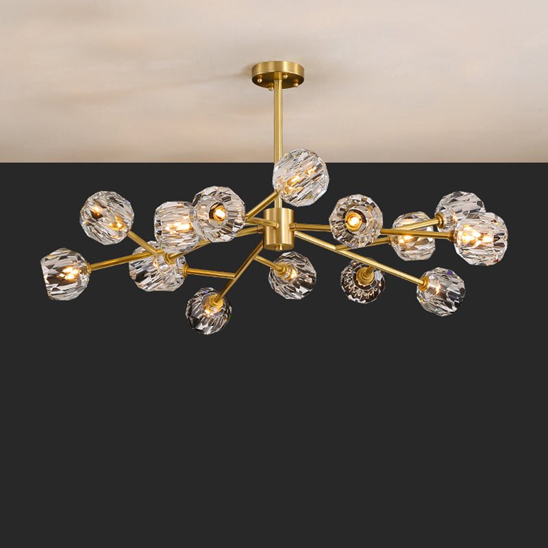 MIRODEMI® Luxury Crystal LED Chandelier for Dining Room, Kitchen, Living Room