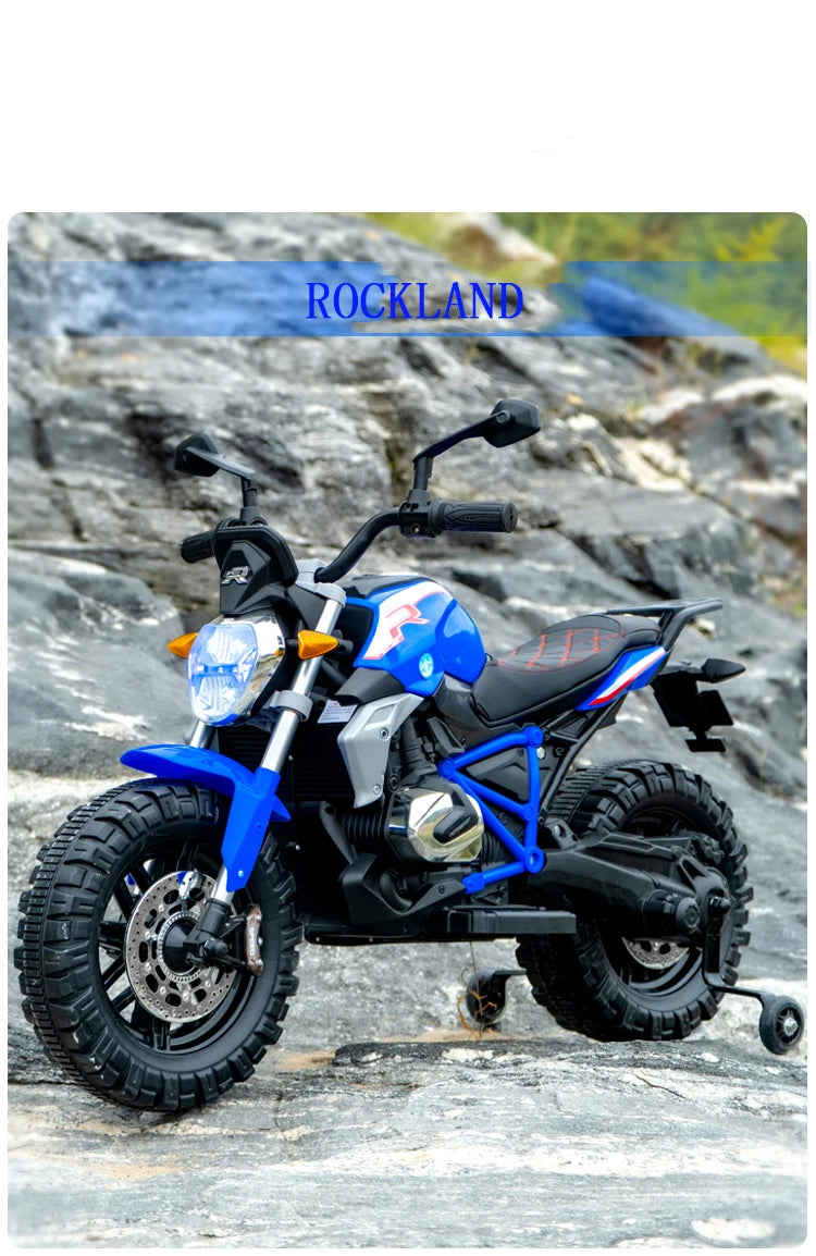 Super Large Rechargeable Electric Motorcycle Toy Car for Kids (3-13 Years Old)