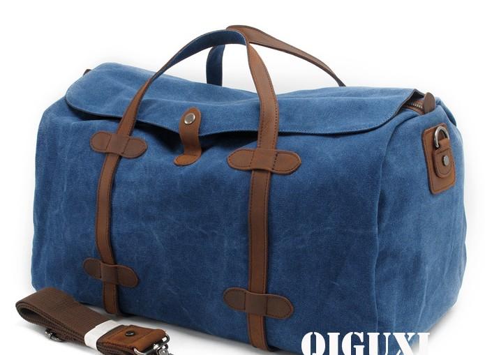 Men's Waxed Canvas Weekender Bag - Durable Travel & Overnight Bag