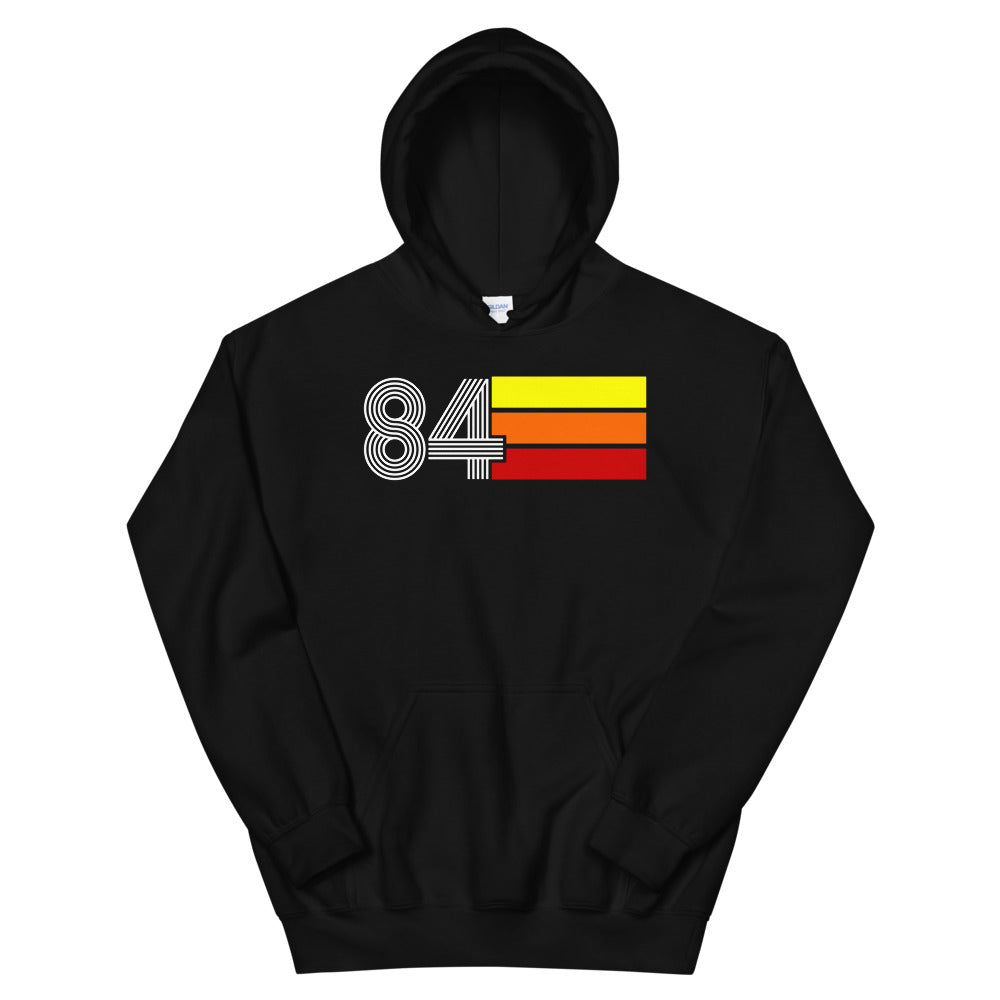 Retro Expo 1984 Unisex Hooded Sweatshirt for Men and Women