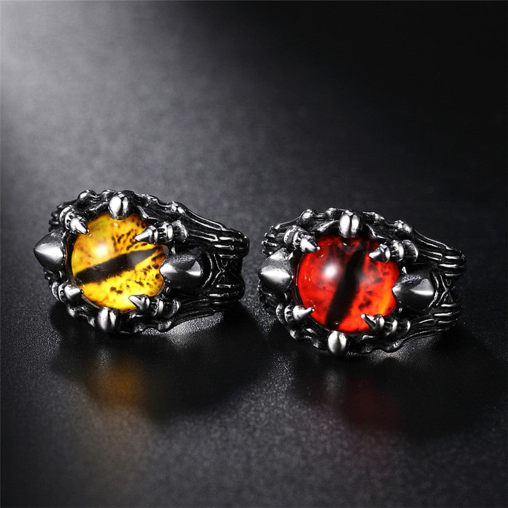 Fashion Creative Evil Eye Rings For Men and Women - Punk Style Titanium Steel Jewelry