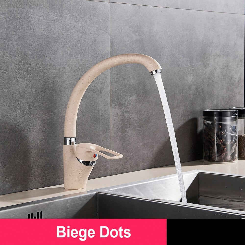 MIRODEMI® 3 Color 360 Rotated Swivel Spout Kitchen Sink Faucet