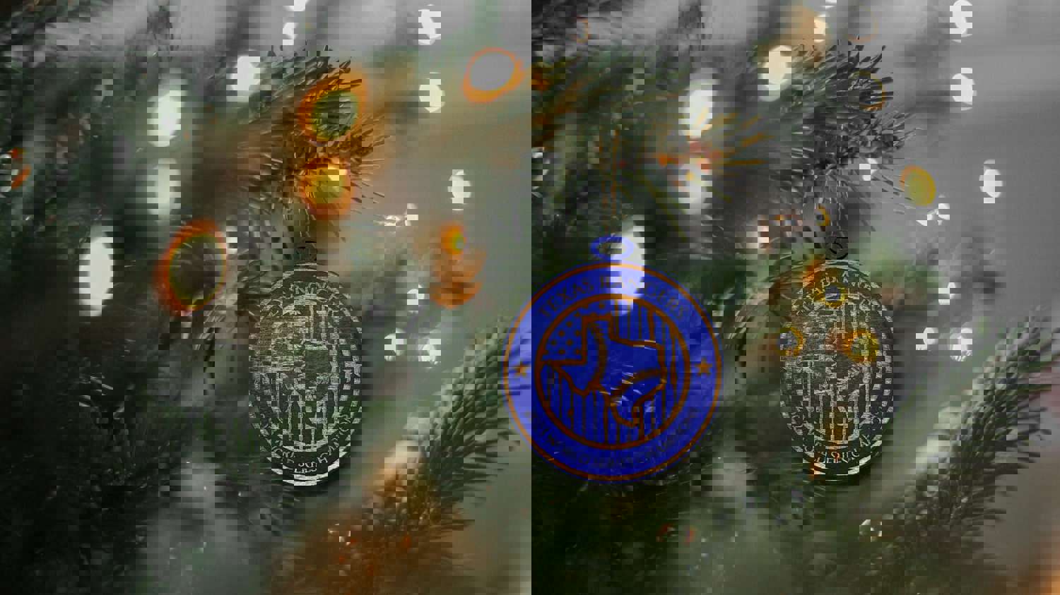 Texas Rangers Baseball Flag Christmas Ornament - 2023 World Series Commemorative Handmade Gift