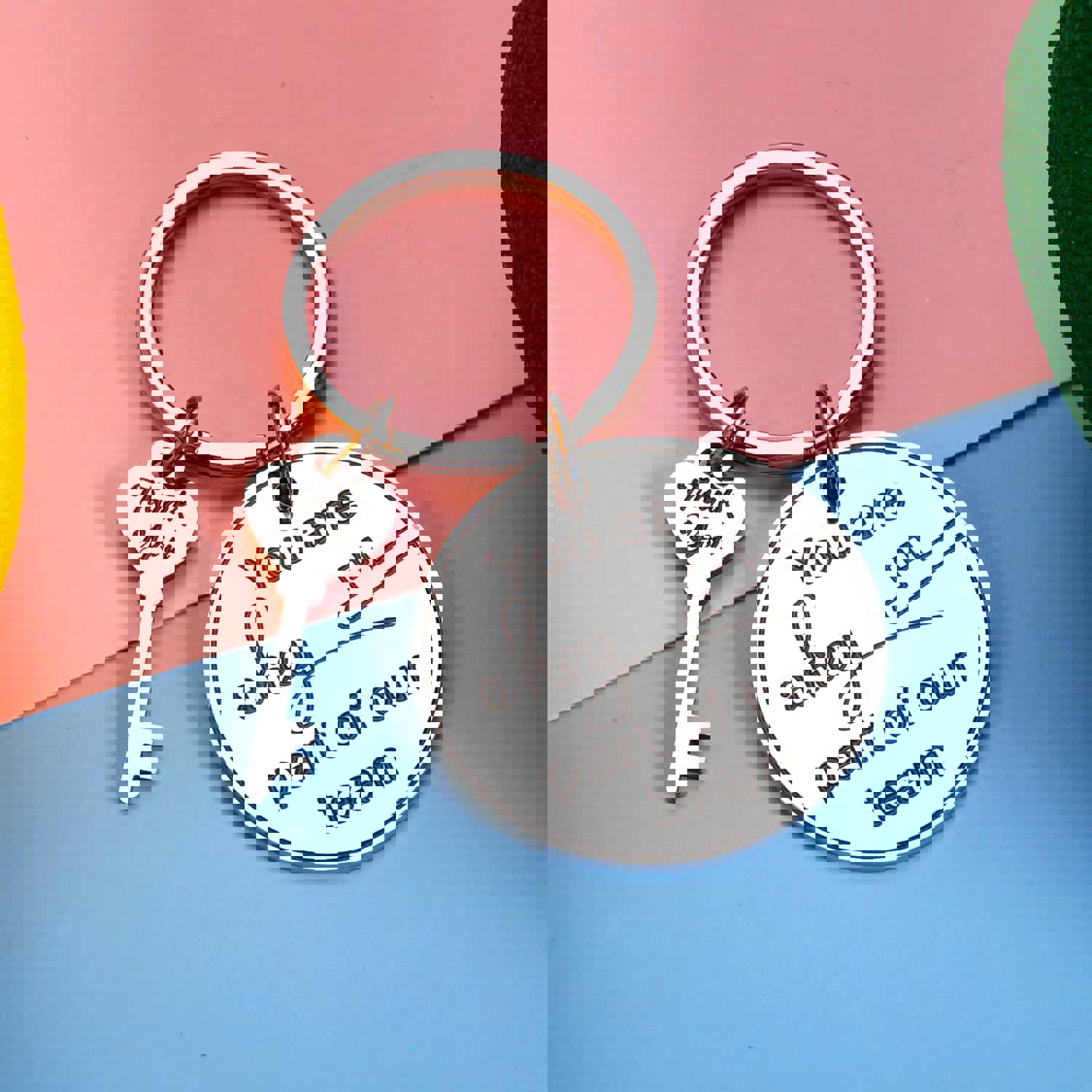 Thank You Gifts Keychain for Employee Coworker Volunteer Farewell Retirement Gift