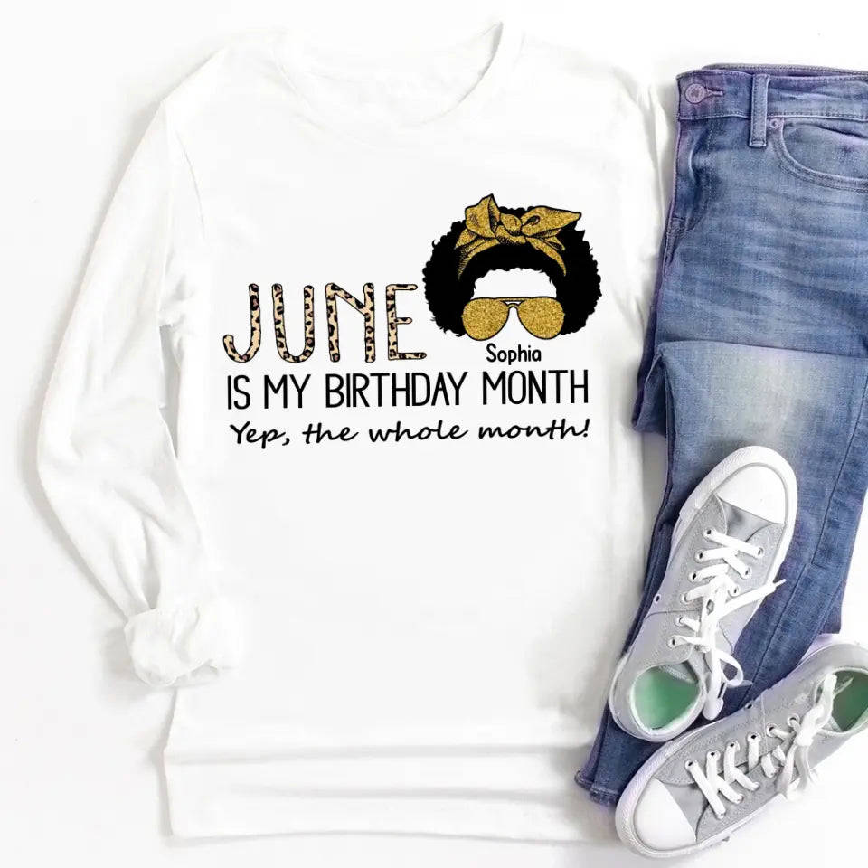 June Birthday Shirt - Custom Queens Are Born In June Tee for Women