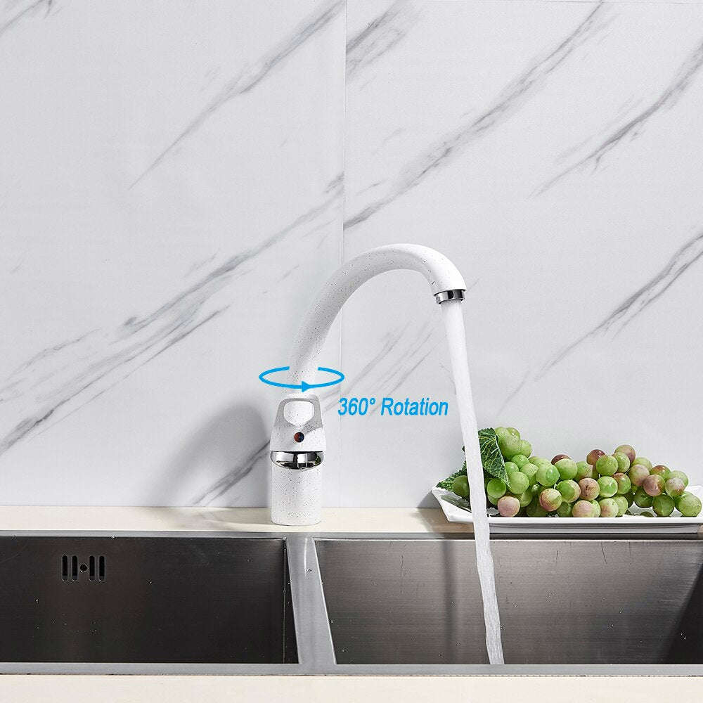 MIRODEMI® 3 Color 360 Rotated Swivel Spout Kitchen Sink Faucet