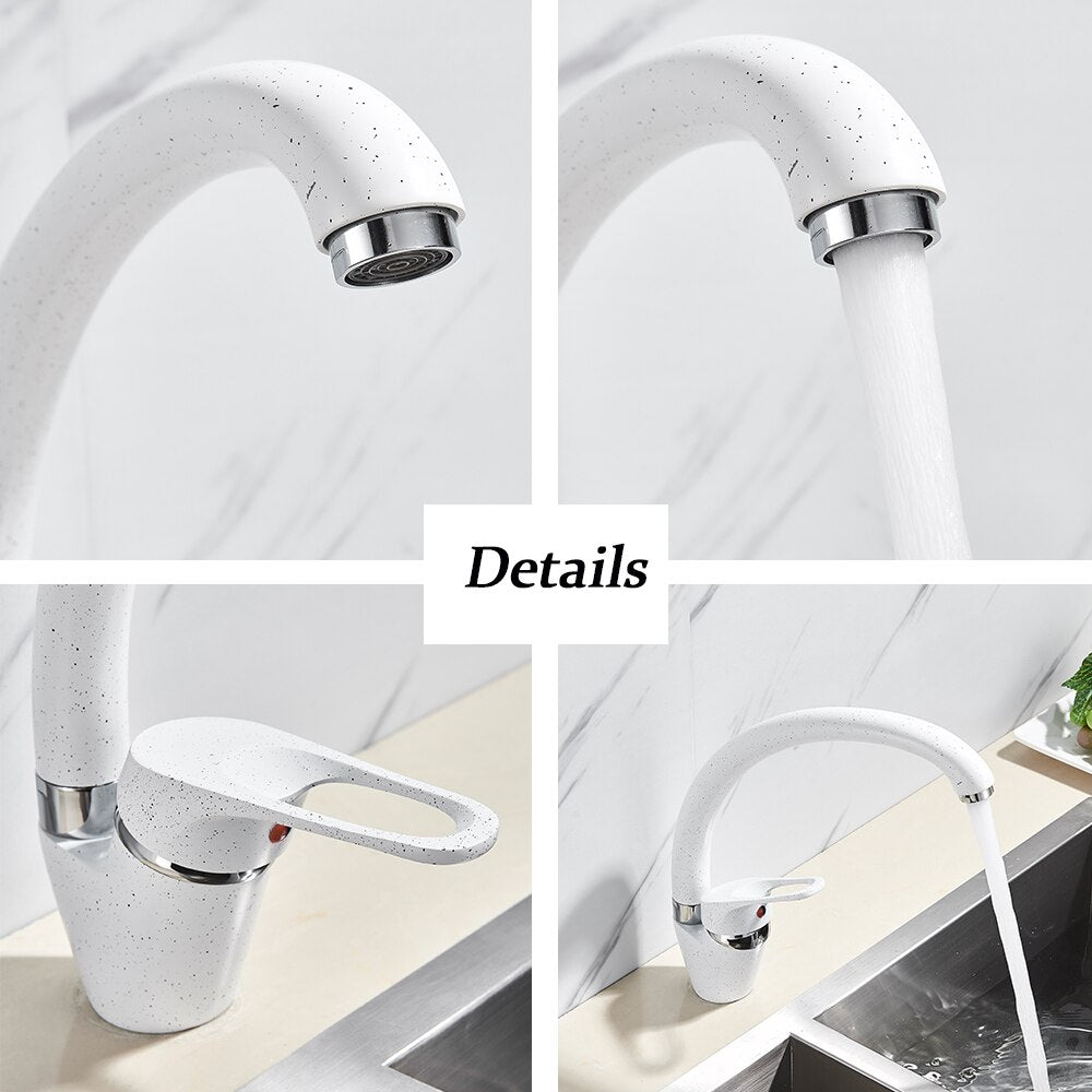 MIRODEMI® 3 Color 360 Rotated Swivel Spout Kitchen Sink Faucet