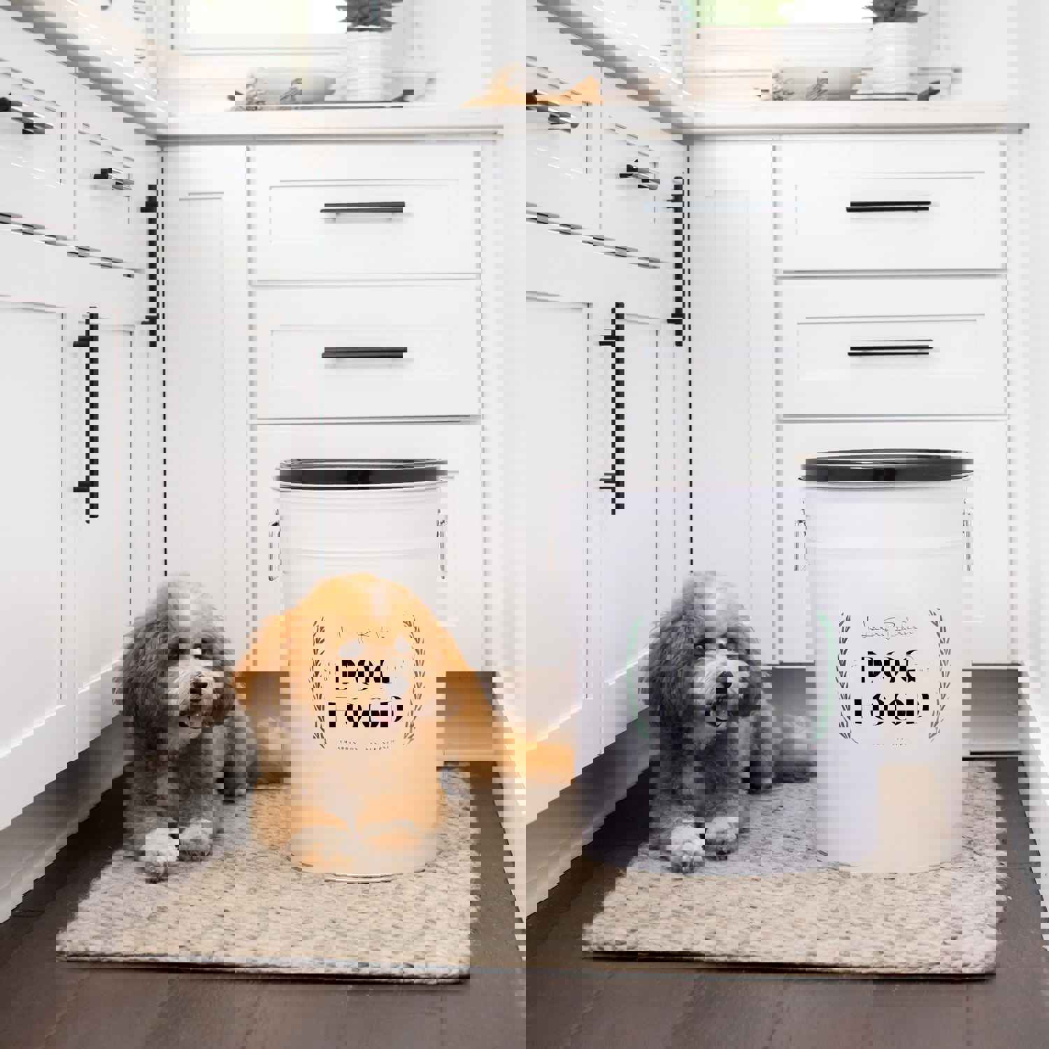 Laurel Dog Food Storage Canister - Airtight Pet Food Container