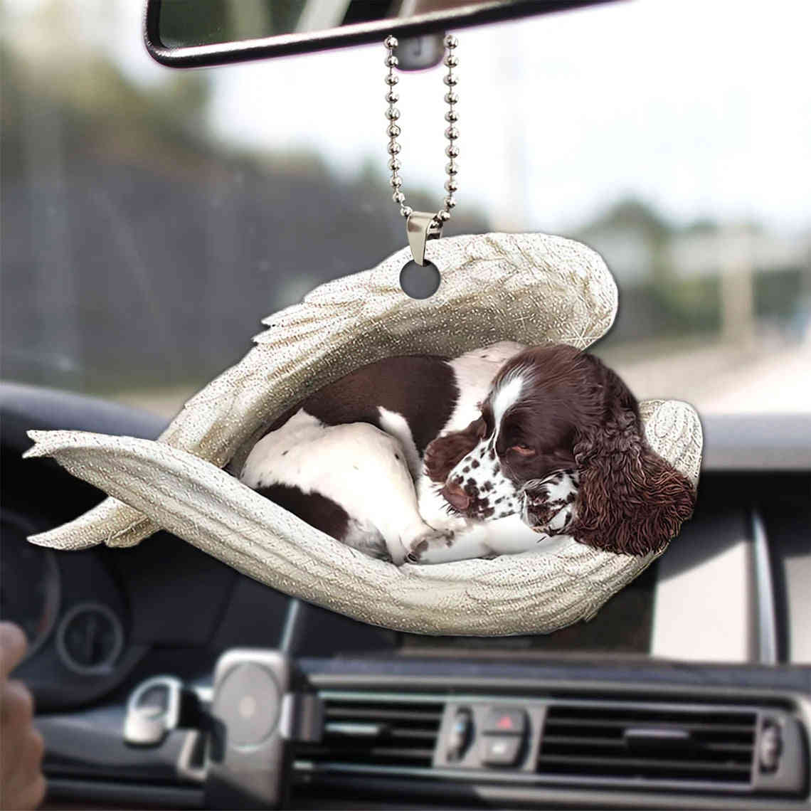 Memorial Dog Lover Angel Wing Car Mirror Accessory - Perfect Gift for Pet Lovers