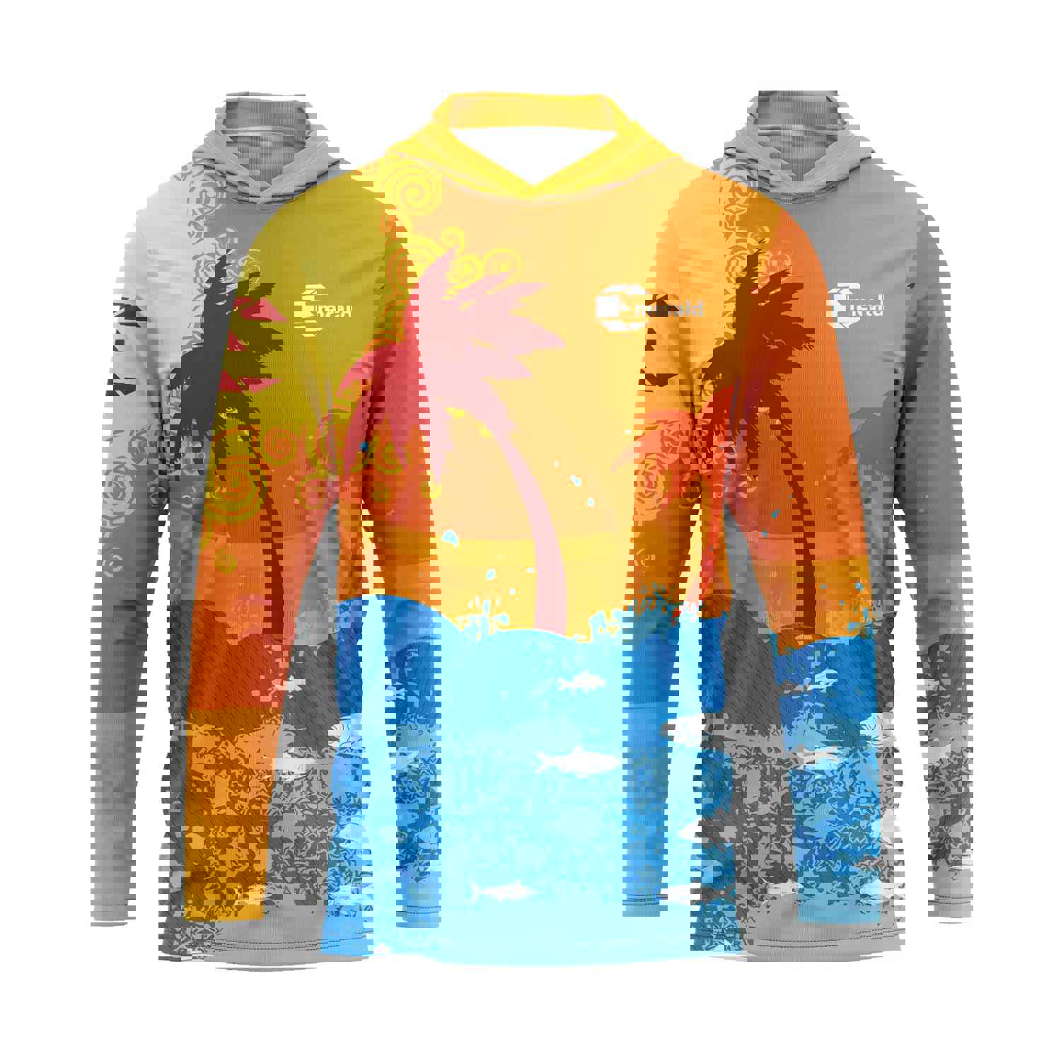 Sundown Hoodie - UPF +50 Sun Protection Hoodie with Tropical Print