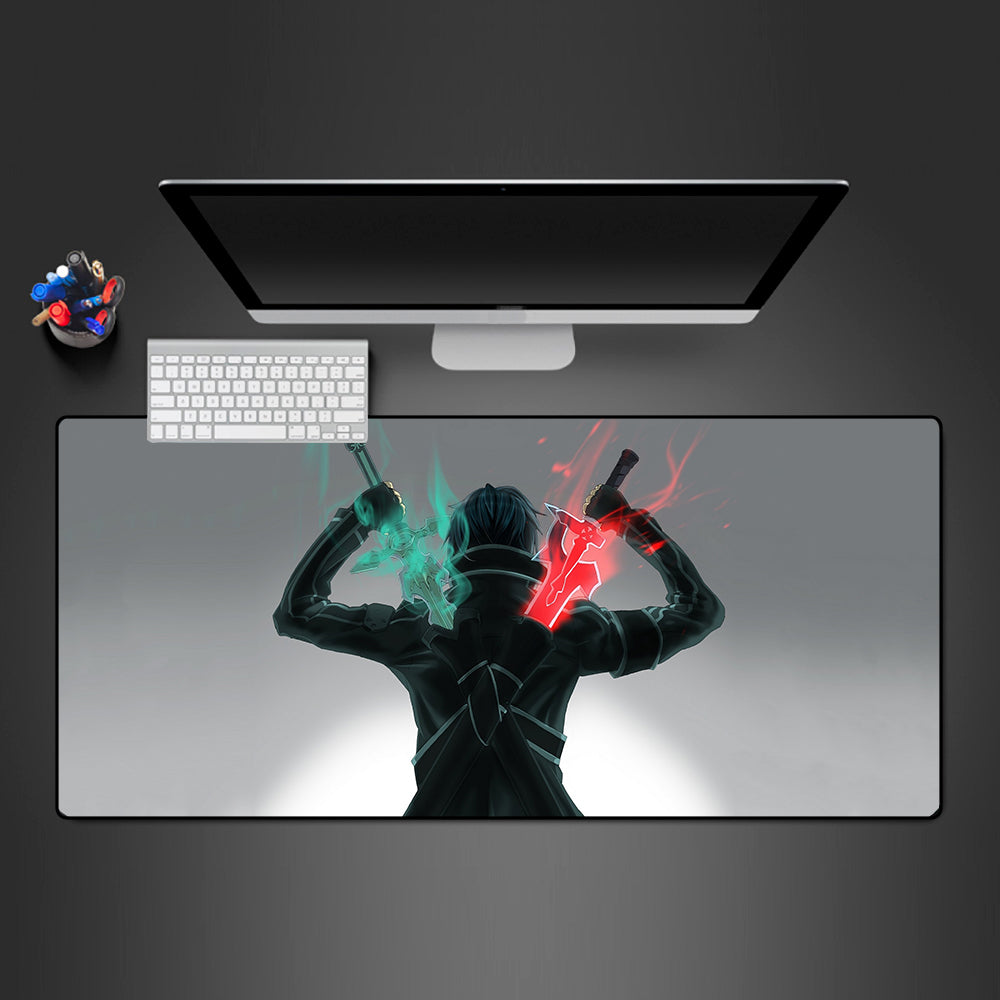 Sword Art Design M-XXL Size Gaming Mouse Pad with Non-Slip Rubber Base