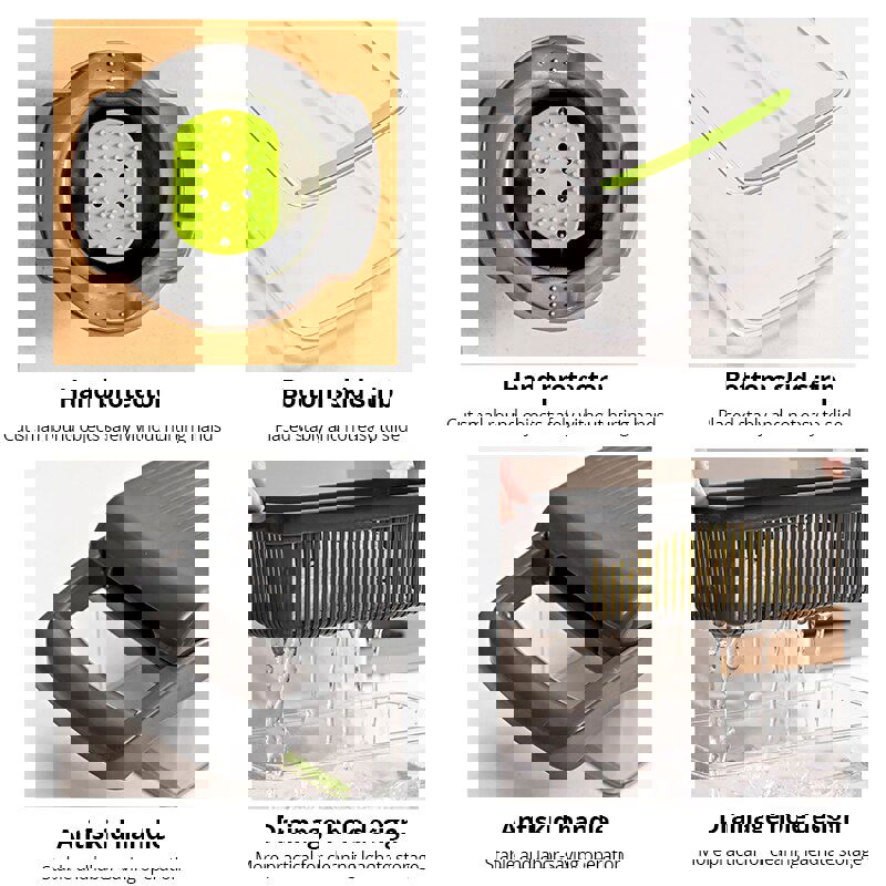 12 in 1 Multifunctional Vegetable Slicer Cutter Shredder with Basket