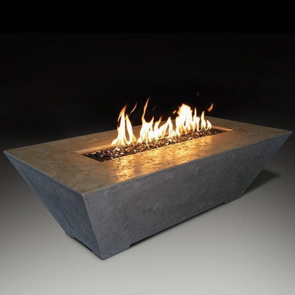 Athena Olympus Rectangular GFRC Gas Fire Pit Table