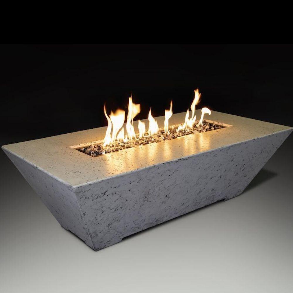 Athena Olympus Rectangular GFRC Gas Fire Pit Table