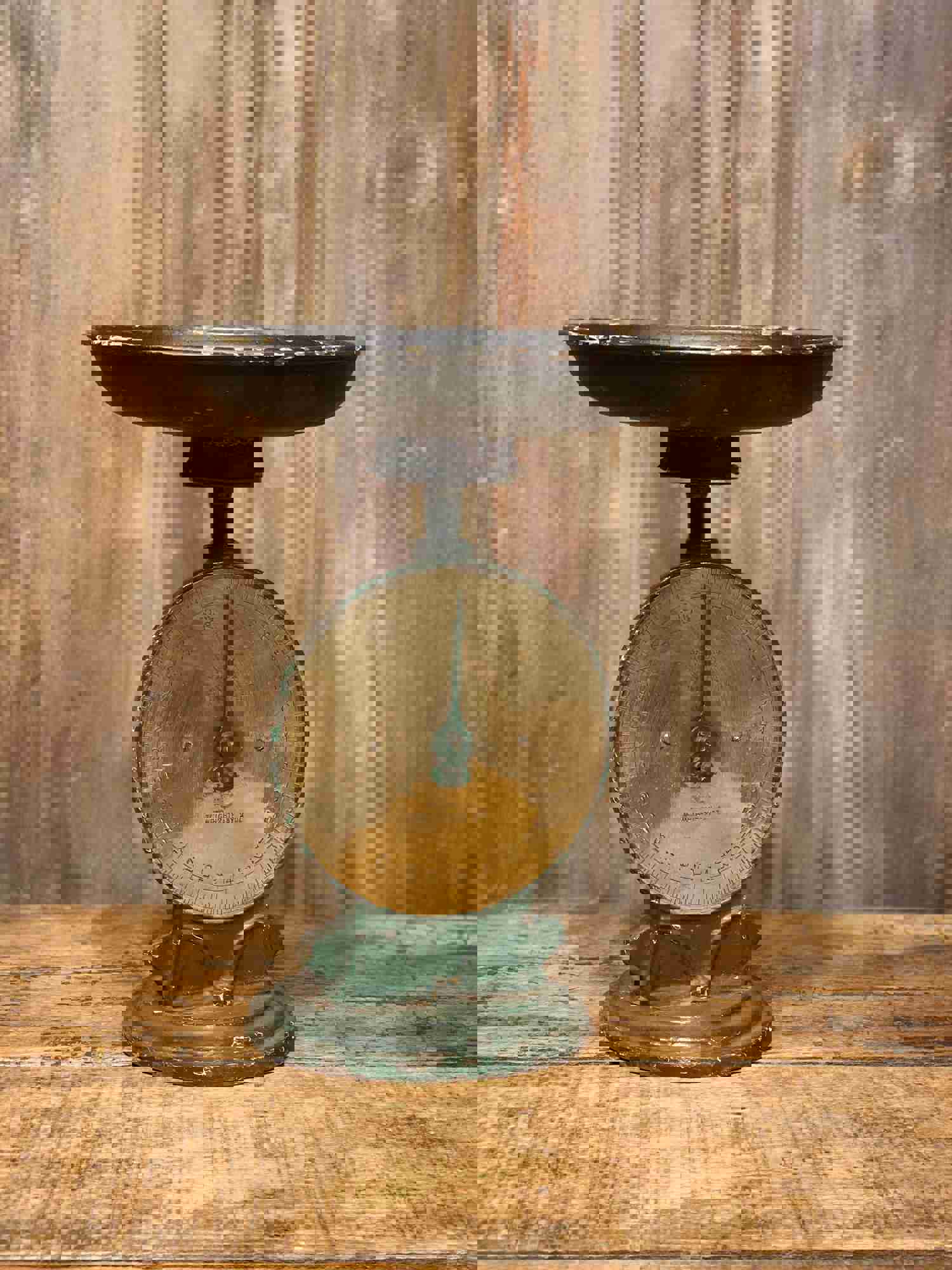 Vintage Kitchen Scale, Rustic Farmhouse Fruit Bowl