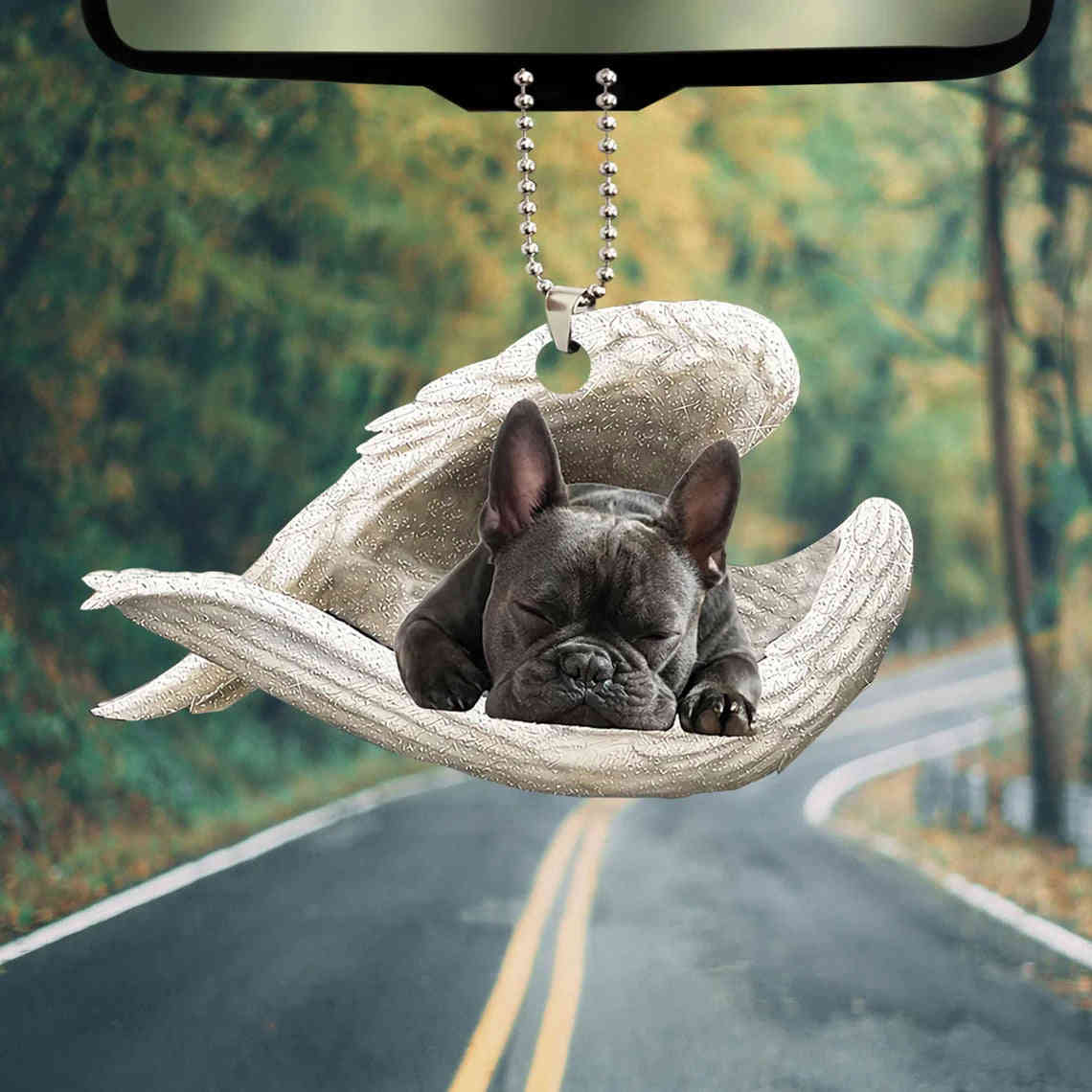 Memorial Dog Lover Angel Wing Car Mirror Accessory - Perfect Gift for Pet Lovers