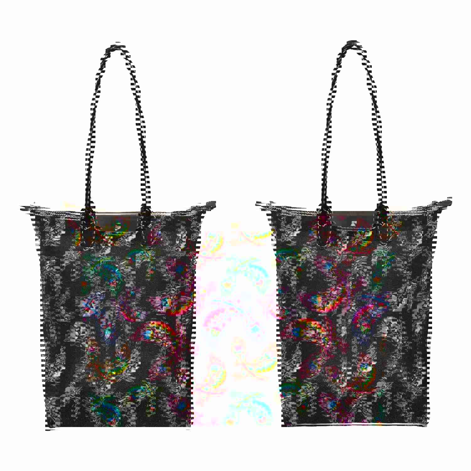 Neon Floral Eagles Single-Shoulder Lady Handbag