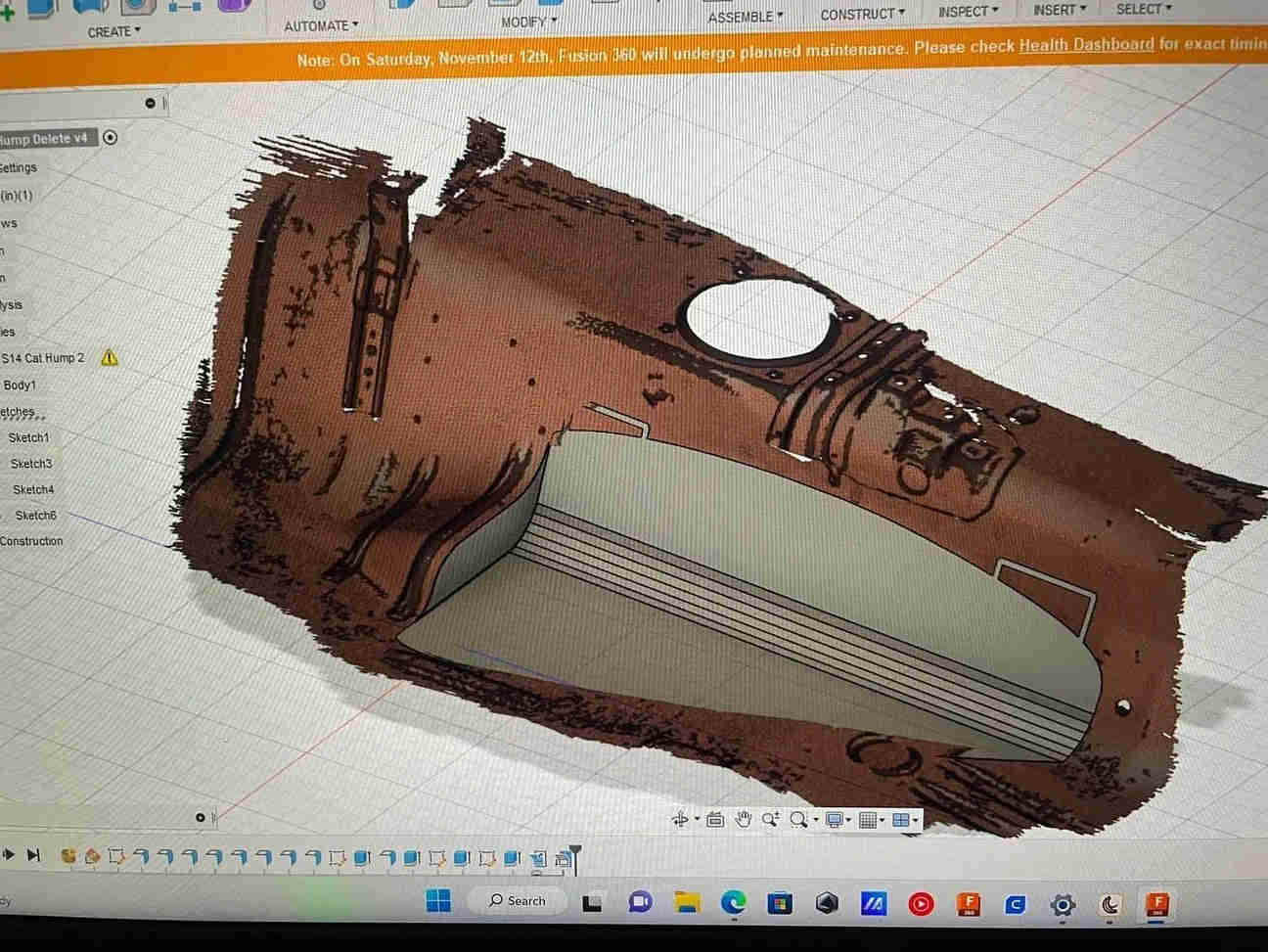 Alaria Tech - S-Chassis Cat Hump Delete Panel for Improved Space and Handling