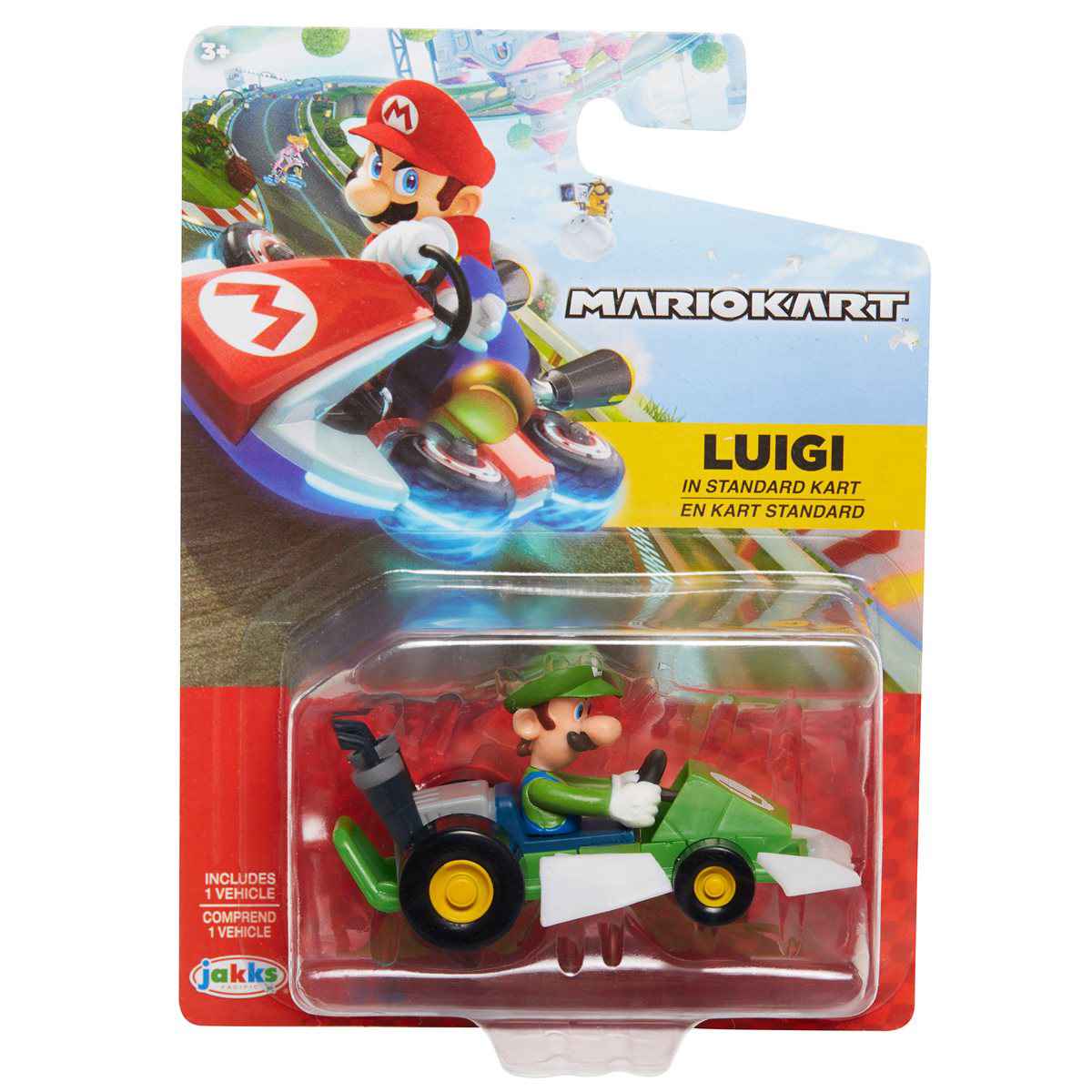 Super Mario Kart Luigi Collectible Figure - Officially Licensed