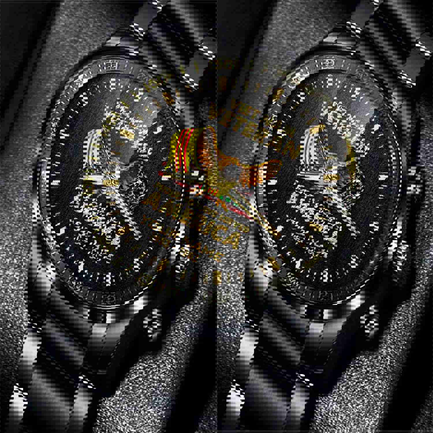 Vietnam Veteran Watch - Proud To Have Served America Custom Fashion Watch