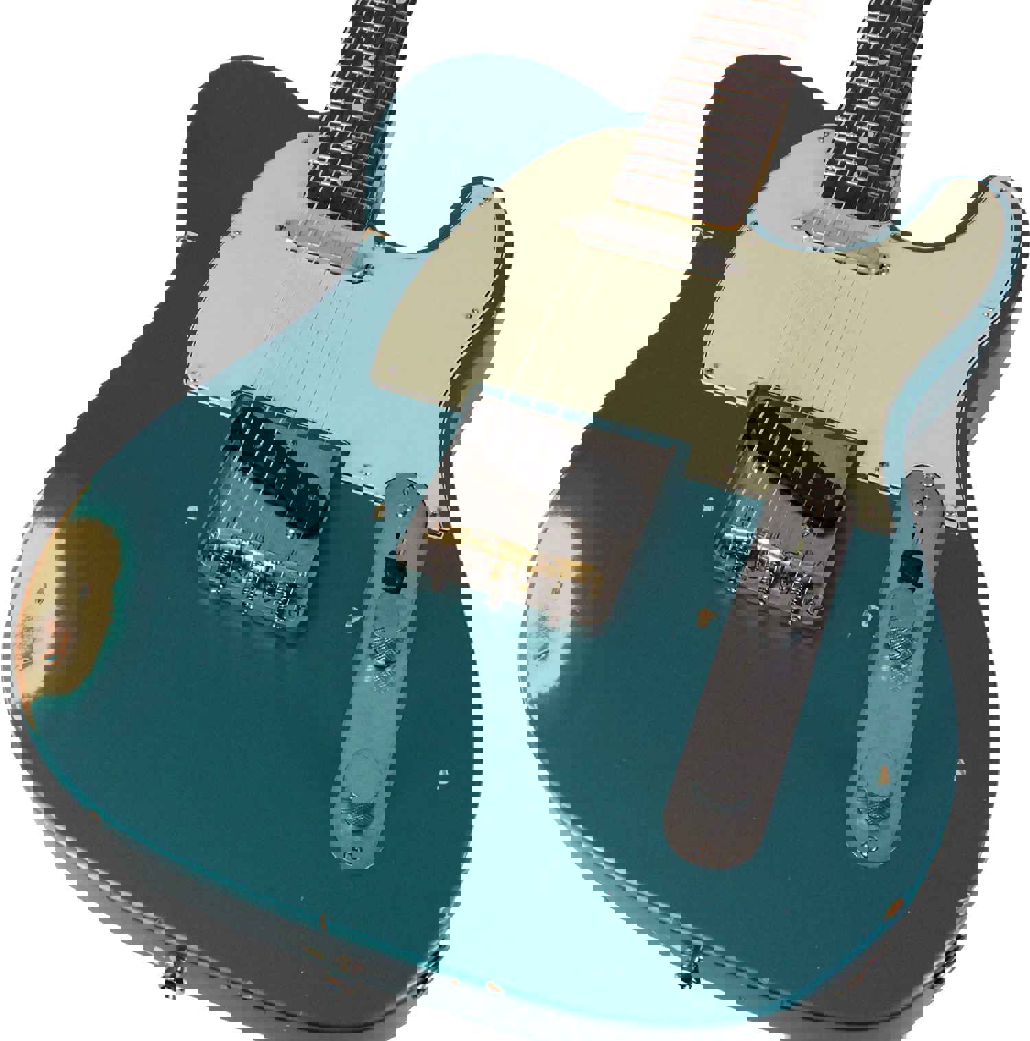 Nash T-63 Guitar, Ocean Turquoise, Medium Aging - Vintage Styled Tele Model