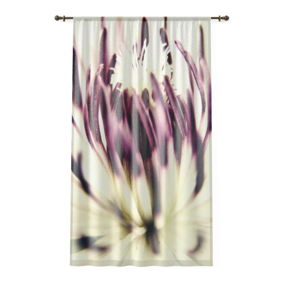 TROPICAL PASSION FLOWER - SHEER Window Curtain
