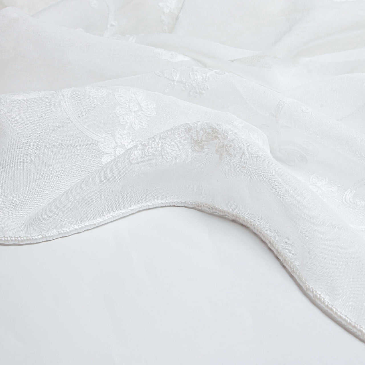 White Sheer Curtain Panels - Dolce Mela - Idra 60x100H