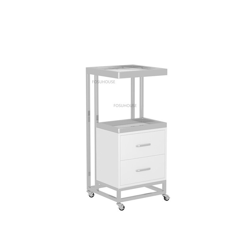 Modern Metal Trolley for Salon and Commercial Use