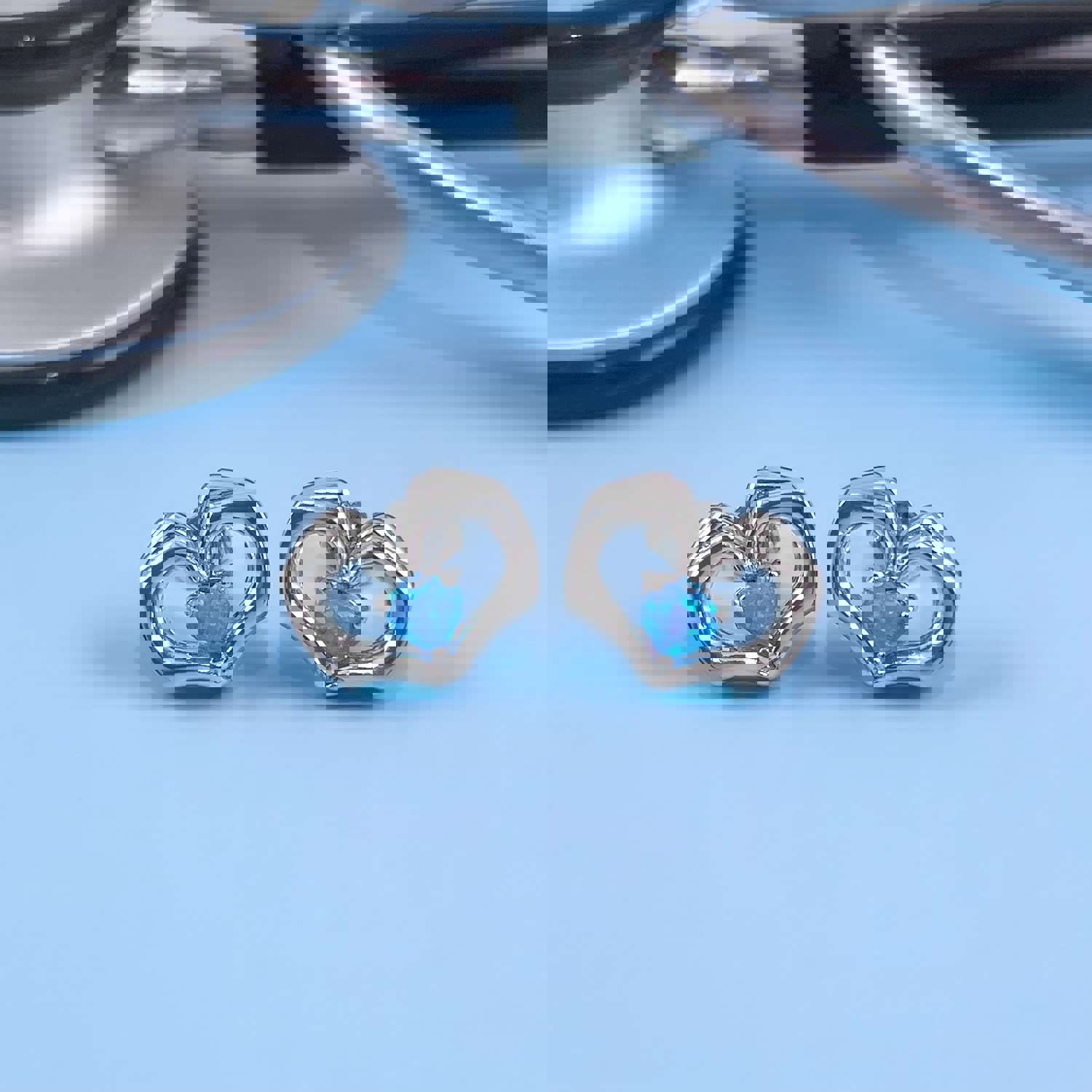 Opal Healthcare Love Studs - Sterling Silver Earrings for Healthcare Heroes