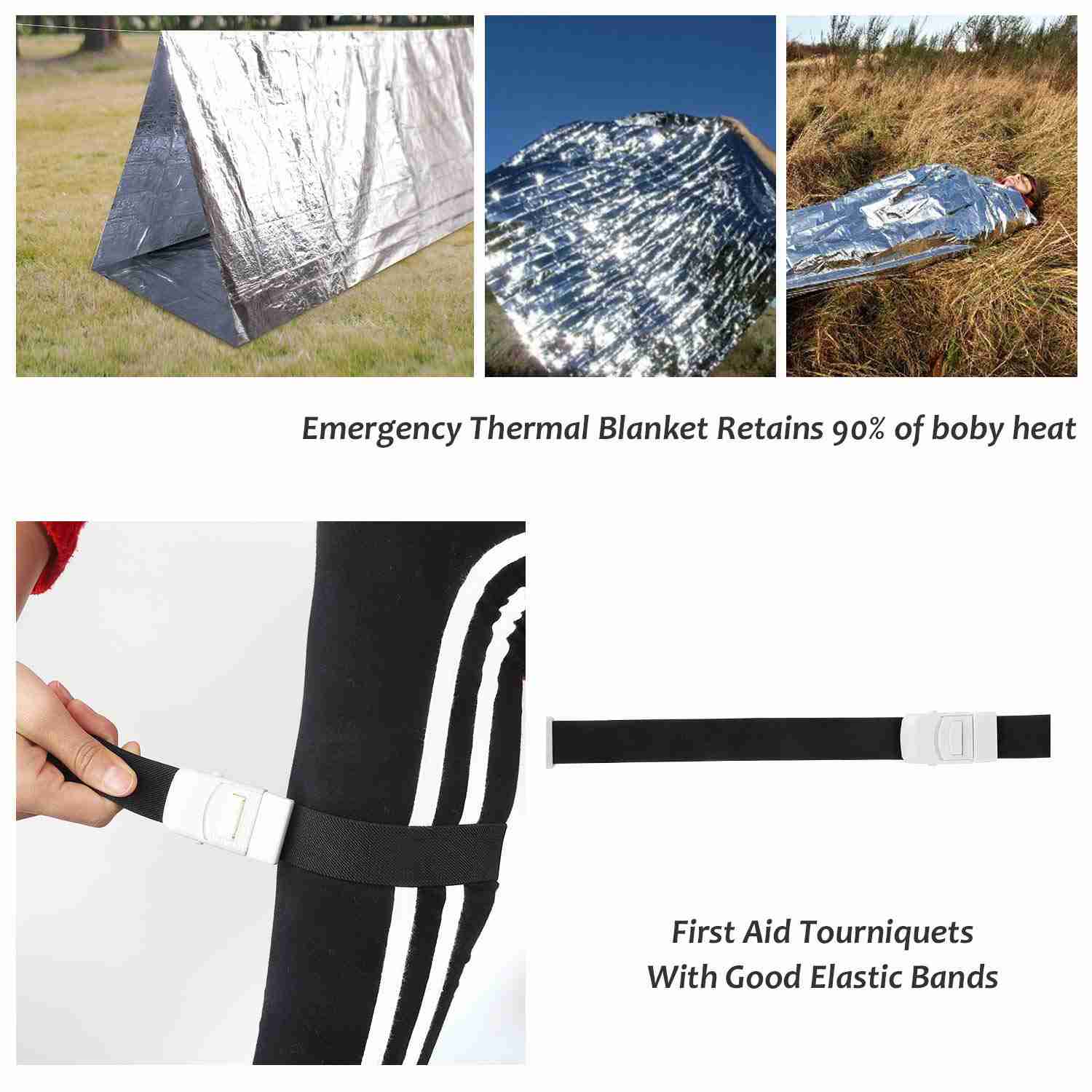 SUPOLOGY 23-in-1 Emergency Survival Gear Kit for Outdoor Adventures