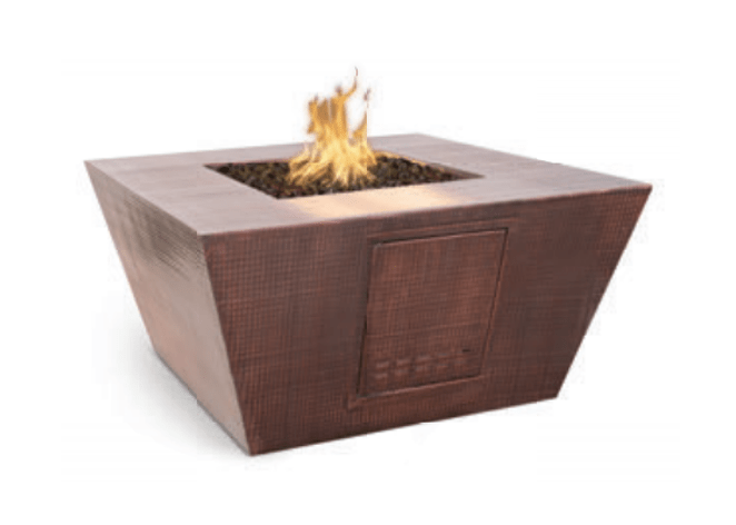 The Outdoor Plus Redan Copper Fire Pit with Free Cover