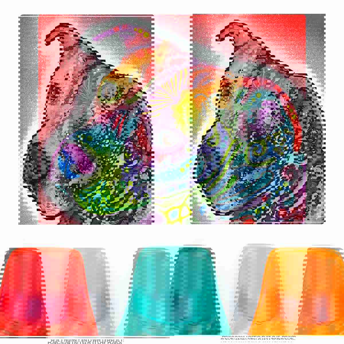 Pit Bull Puppy Dean Russo Wall Decal - Colorful Pet Wall Sticker