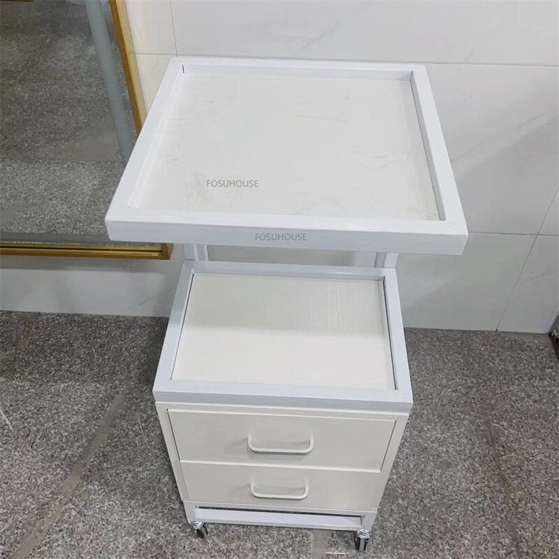 Modern Metal Trolley for Salon and Commercial Use