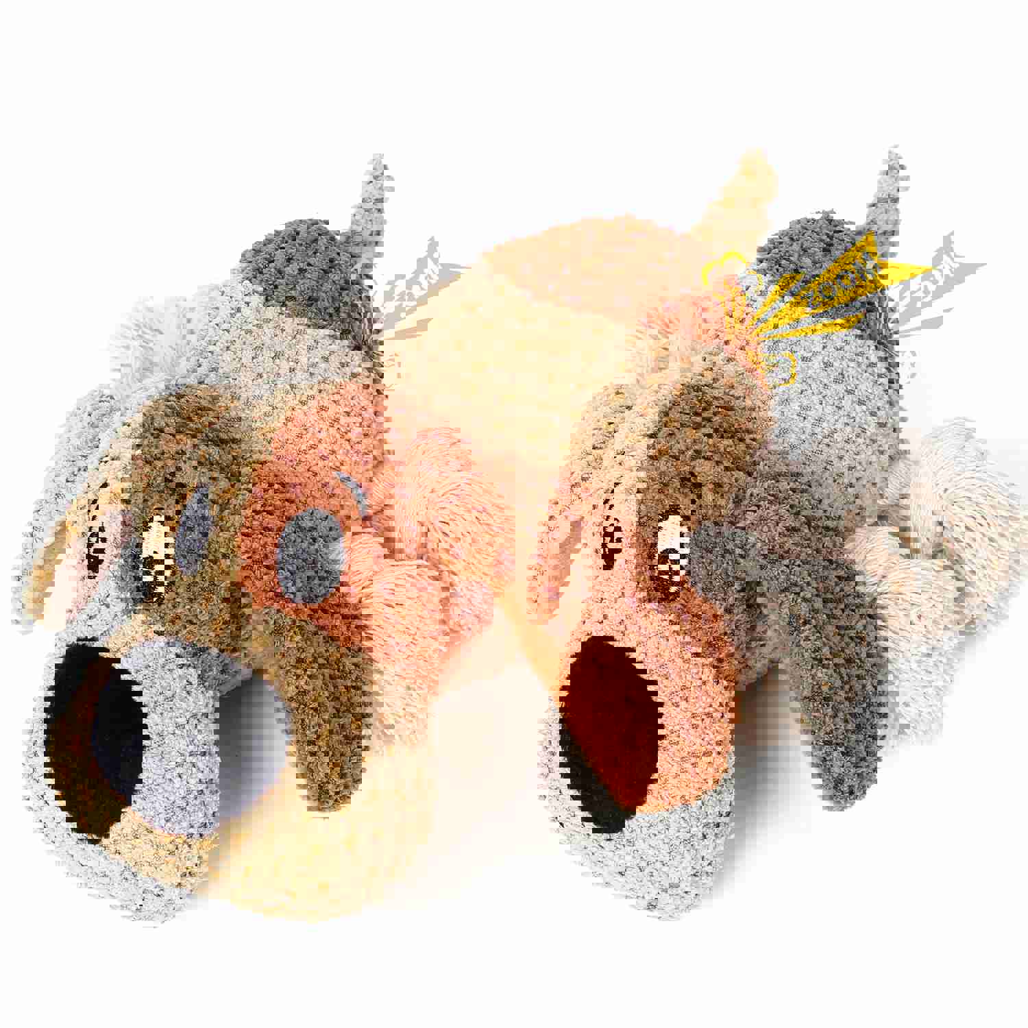 PUHOHUN Squeaky Dog Plush Toy for Large Chewers with Crinkle Paper and Squeaker